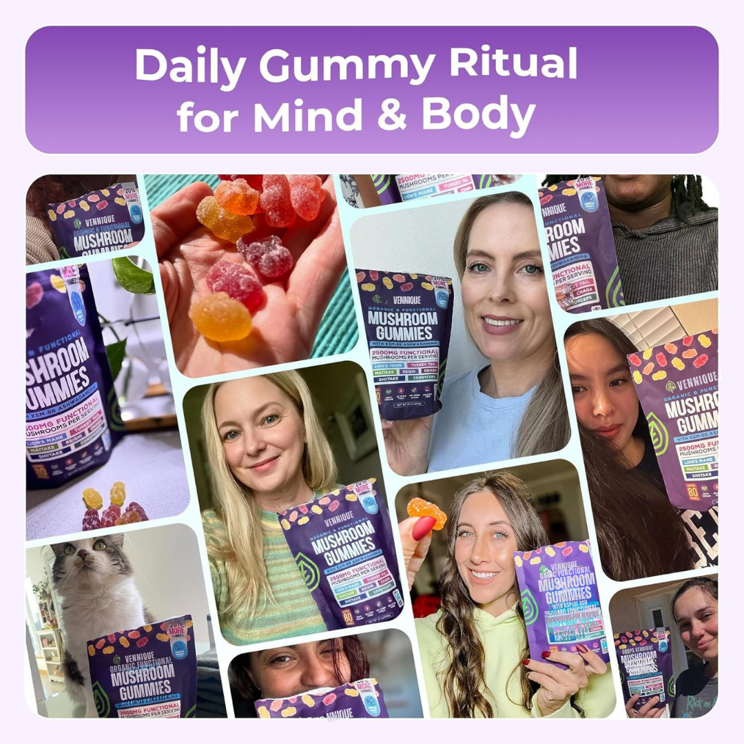 Vennique™ Mushroom Ashwagandha Gummies